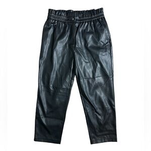 Faux Leather Jogger Pants